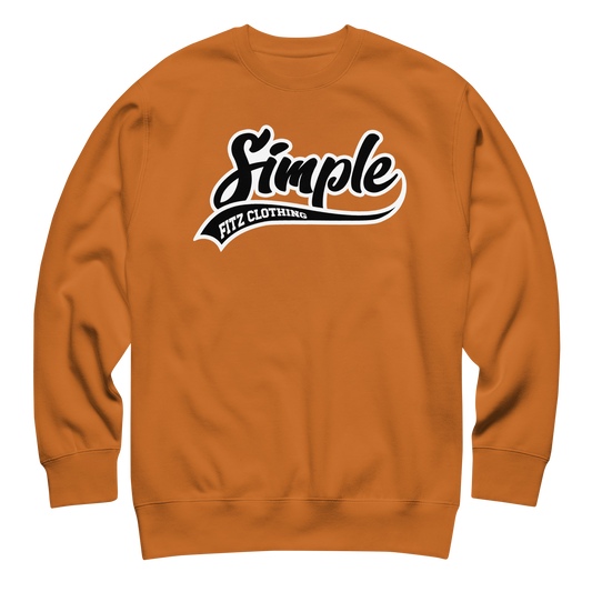 “SIMPLE” CREWNECK (BURNT ORANGE)