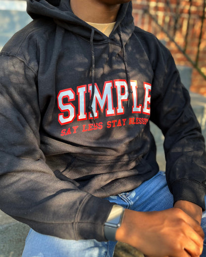"MOTTO" HOODIE (BLACK/RED)