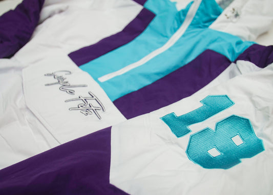 "SIMPLE FITZ" TRACKSUIT (TEAL/PURPLE/WHITE)