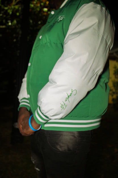 "SIMPLE FITZ" PUFFER JACKET (GREEN)