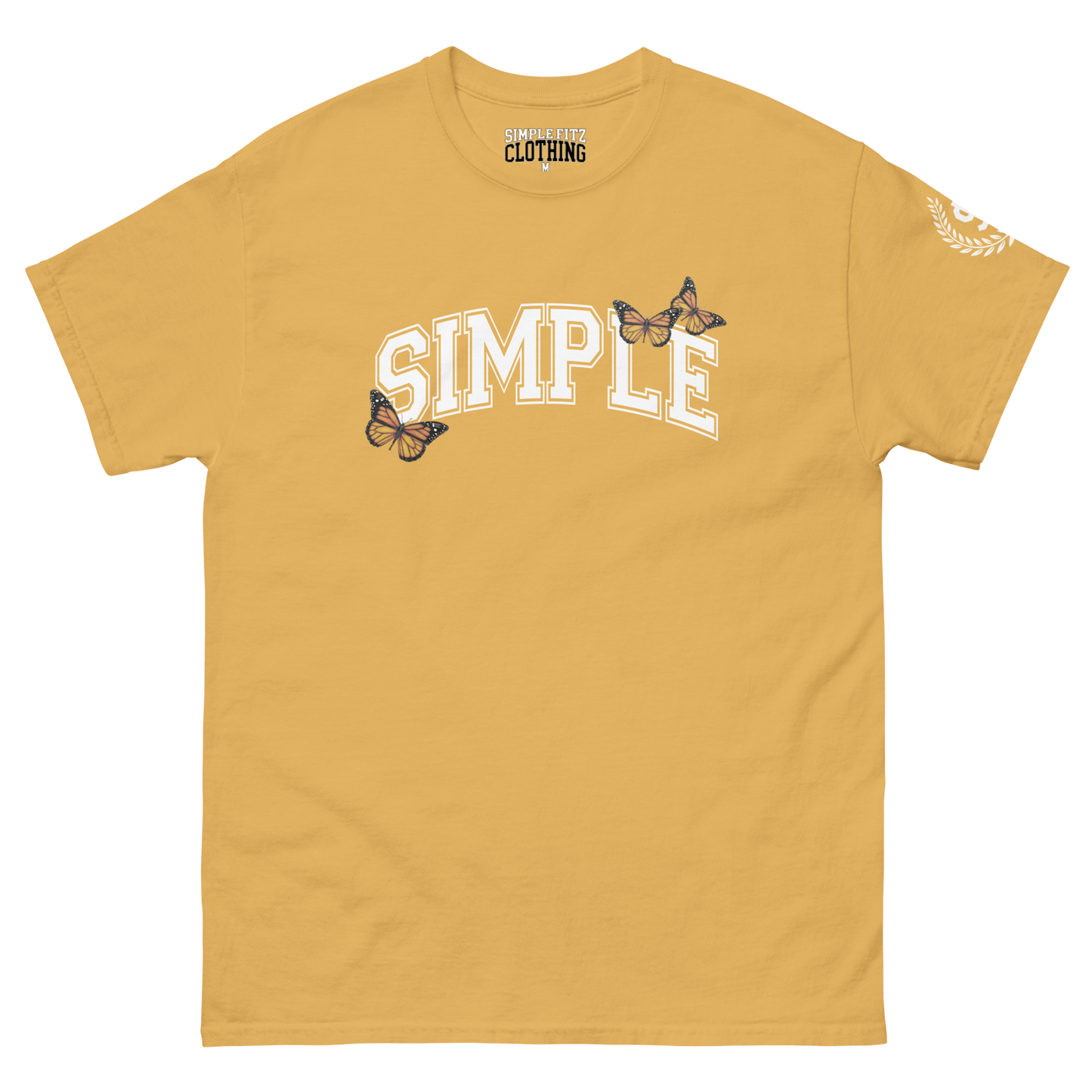 "BUTTERFLY" TEE (OLD GOLD)