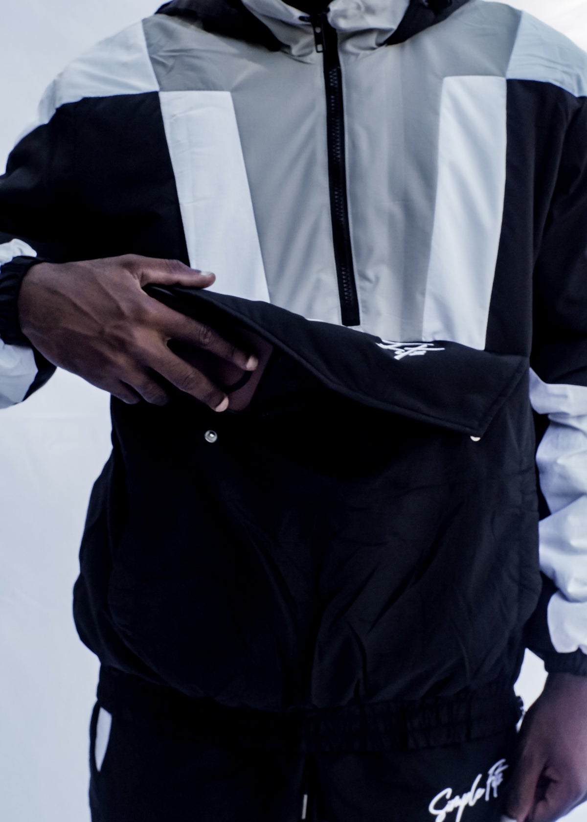 "SIMPLE FITZ" TRACKSUIT (BLACK/WHITE)