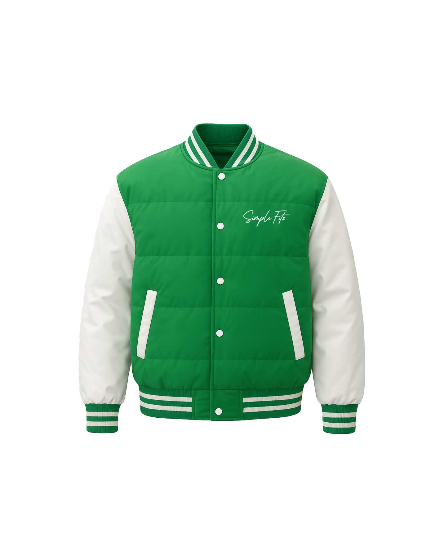 "SIMPLE FITZ" PUFFER JACKET (GREEN)