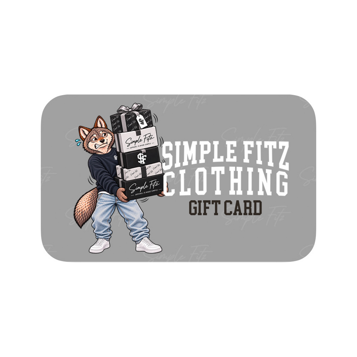 “SIMPLE FITZ” GIFT CARD