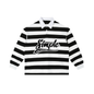 “SIMPLE” Stripe Polo Tee