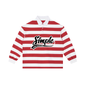 “SIMPLE” Stripe Polo Tee