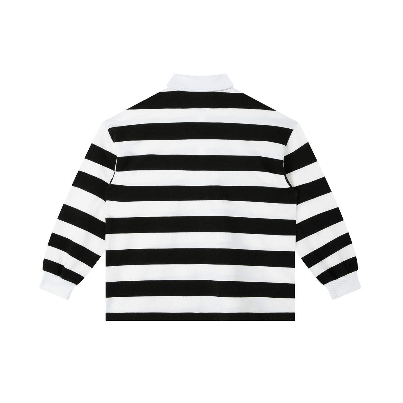 “SIMPLE” Stripe Polo Tee