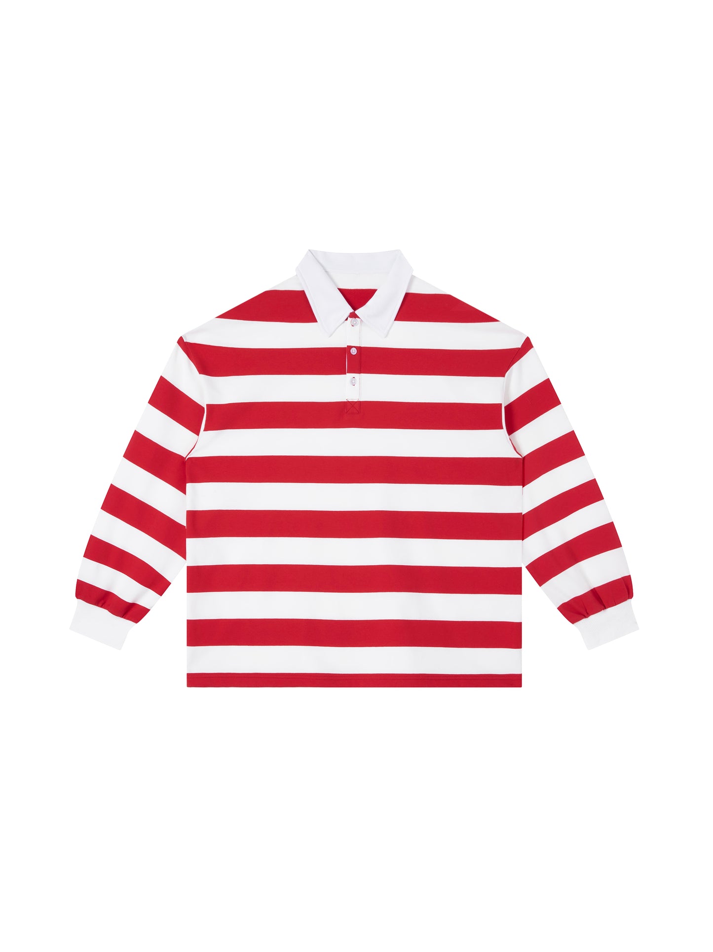 “SIMPLE” Stripe Polo Tee
